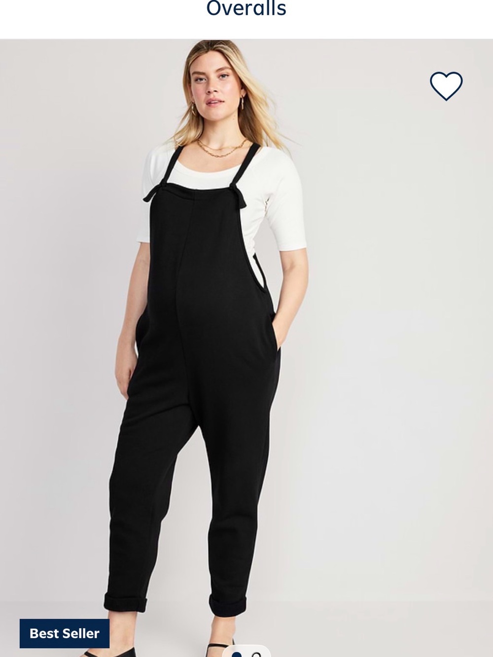 Black Maternity Women's Overalls Jumpsuit - Old Navy